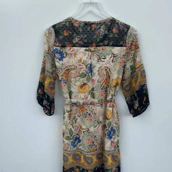 Figueroa & Flower Floral Chiffon Boho Dress Womens‎ Size Small (622) - Picture 2 of 3